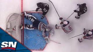 Jack Campbell Keeps Oilers In Game 4 With Spectacular Pad Save On The Breakaway