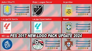 PES 2017 NEW LOGO PACK UPDATE 2024 FOR ALL PATCH