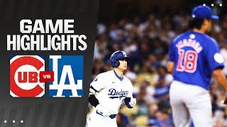 Cubs vs. Dodgers Game Highlights 91024  MLB Highlights