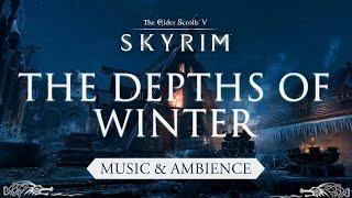 The Depths of Winter  Snowy Journey Through Skyrims Frozen Windhelm  Skyrim Music & Ambience