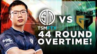 TSM VS GEN.G THE MOST INSANE COMEBACK IN VALORANT HISTORY 44 ROUND MATCH  TSM WARDELL