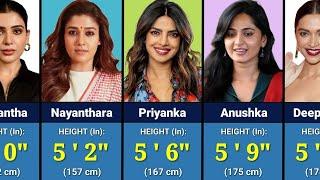 Heights Of Famous Indian Actresses in 2024 #actress