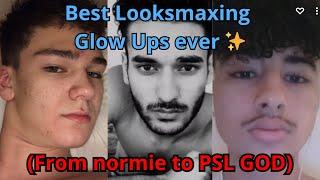 The best Looksmaxxing glow ups