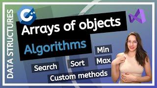 Array of objects Algorithms - Search Sort Reverse Max Min Custom methods