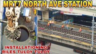 Installation ng riles tuloy tuloy MRT7 NORTH AVE STATION UNIFIED GRAND CENTRAL STATION UPDATE