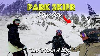 Olympic & X Games medalists shred Utah pow Colby Stevenson and Mac Forehand #skiing #powder  #POV