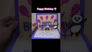 Pop up Happy Birthday card DIY  Karte zum Geburtstag basteln