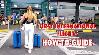 FIRST INTERNATIONAL FLIGHT?  Travel Tip Airport Walk Flight Preparation  Jen Barangan