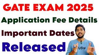 Gate Exam 2025 Application Fee Details Important dates released in telugu  gate exam in telugu