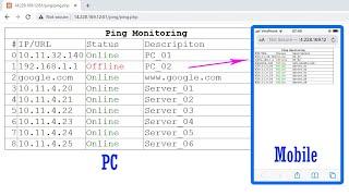 Ping & Monitoring from Anywhere  PHP