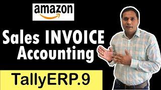 Amazon Sales Accounting in Tally ERP 9 with Customer Information for GST Return