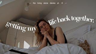 GETTING MY LIFE BACK TOGETHER the living alone diaries  new puppy old routine