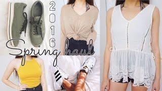 HUGE Spring Haul 2016  ADIDAS F21 NIKE ZARA & MORE