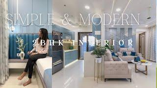 Simple & Modern  2BHK home interior design  Interior Design ideas Runal Gateway Pune