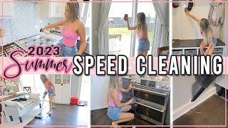 WEEKLY SPEED CLEANING MOTIVATION 2023  SUMMER CLEANING ROUTINE WITH ME  Homeaking inspo