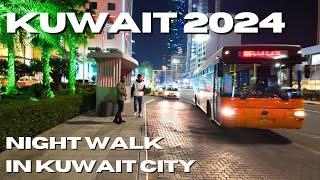 Kuwait City  Night Walk - Kuwait Walking Tour 4K