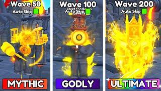 BEST CLOCK UNITS VS ENDLESS MODE Toilet Tower Defense