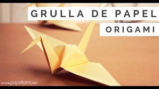 Cómo hacer grulla de papel origami - papiroflexia