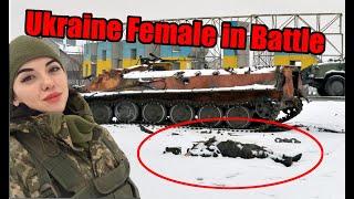 Tribute to Ukraine brave women soldiers female parade