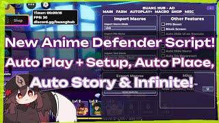 Anime Defender Script  Auto Play + Set up Auto Story & Infinite  Fluxus