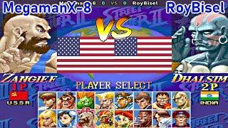 Super Street Fighter II X Grand Master Challenge - MegamanX-8 vs RoyBisel