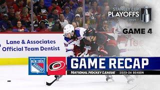 Gm 4 Rangers @ Hurricanes 511  NHL Highlights  2024 Stanley Cup Playoffs