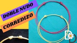 DOBLE NUDO CORREDIZO FÁCIL para pulseras y collares