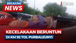 BREAKING NEWS - Kecelakaan Beruntun di KM 92 Tol Purbaleunyi  Senin 11 November 2024