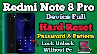 Hard Reset  Redmi Note 8 Pro  Device Lock Unlock  Without Pc  Password & Pattern Remove 2024