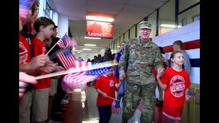 Video St. Anne-Pacelli  celebrates Veterans Day with Viking Hero Walk