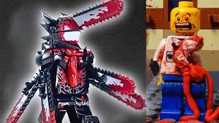 Chainsaw man saves my city  Lego Police City  Brick Rising