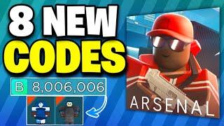 9 NEW️ ARSENAL ROBLOX CODES AUGUST 2024 - ARSENAL CODES