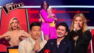 The best COACH SONG Blind Auditions on The Voice  Mega Compilation