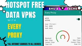 Every Proxy Hotspot Data From Free Data Vpns and All Other Sources to All Devices