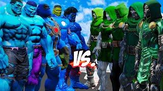 TEAM BLUE HULK VS TEAM DOCTOR DOOM - EPIC SUPERHEROES WAR