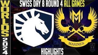 TL vs GAM Highlights ALL GAMES  LoL Worlds 2024 Swiss Stage Day 8 Round 4  Team Liquid vs Gigabyte