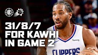 Kawhi Leonard Scores 31 Points In Game Two vs Phoenix.  LA Clippers