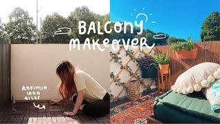 Turning my balcony into a cosy paradise ️  DIY Balcony Makeover