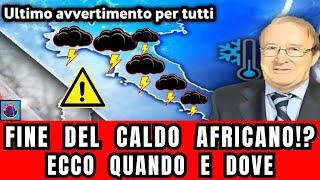 METEO ITALIA QUANDO FINIRA LA BOLLA AFRICANA? ARRIVA TEMPESTA E GRANDINE IMPONENTE SU QUESTE ZONE