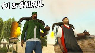 CJ & Sairul Naik Jetpack - NAMATIN GTA San Andreas 2 PLAYER #11