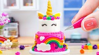 Easy Miniature Pink Unicorn Cake Decorating With Fondant - Wonderful Tiny Cake Ideas Of Mini Tasty
