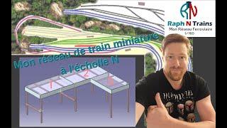 Construction dun réseau de train miniature - French model railway layout