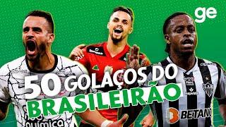 SÓ OS BRABOS OS 50 GOLS MAIS BONITOS DO BRASILEIRÃO 2021  Listas  ge.globo