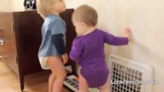 Babies dance and get their groove on playing piano