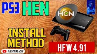 HOW TO INSTALL HEN ON PS3 HFW 4.91  PS3 HEN INSTALLATION METHOD #ps3hen