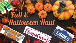 1st 2024 Fall & Halloween Haul Homegoods LowesHobby Lobby Dollar Tree
