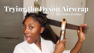 Using my Dyson Airwrap on CurlyCoily Natural Hair