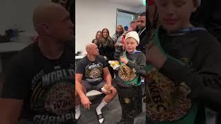 Respect & Burgers  Tyson Fury Visits Dereck Chisora in His Dressing Room After the Trilogy Fight