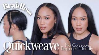 EASY QUICK WEAVE  BRAIDLESS Install