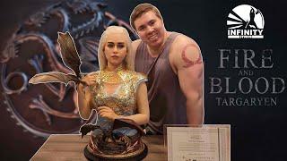 Infinity Studios Game of Thrones Daenerys Targaryen Khaleesi life-size Bust unboxingreview